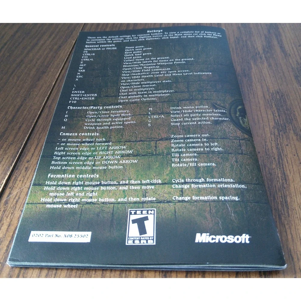 Dungeon Siege For Windows PC (2002 Microsoft) Complete In Box